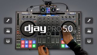 djay Pro 5  Full Walkthrough [upl. by Attaynik]