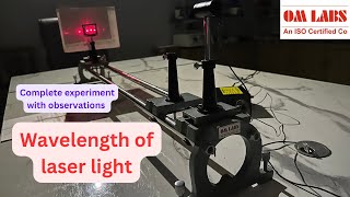 wavelength of laser light  omlabs [upl. by Paton]