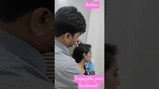 Trapezitis pain treatmentdry needlingगर्दन अकड़नneck stiffness treatmentacupuncture indore [upl. by Dadirac]