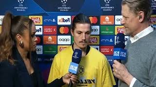 Marcel Sabitzer Post Match Interview PSG vs Borussia Dortmund 01 [upl. by Omrellig]