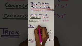 trick to learn carbocation amp carbanion stability order without any confusion in secCHEMFOCUSPOINT [upl. by Biondo]