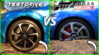 TDU Solar Crown VS Forza 5 Funny Physics Graphics [upl. by Ailee158]