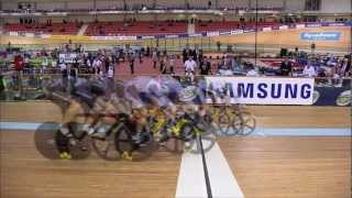 Mens Sprint Race for 5th to 8th Places  2013 UCI World Track Championships [upl. by Ynettirb]