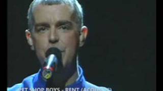 Pet Shop Boys  Rent Acoustic Live [upl. by Ivatts]