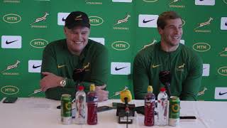 Springbok team announcement Rassie Erasmus and Cameron Hanekom [upl. by Ly455]