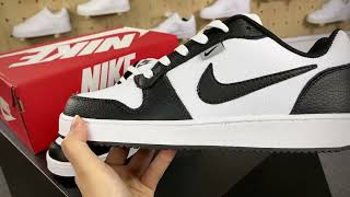 Nike Ebernon Low PremiumquotWhiteBlackWolf Greyquot Add WhatsApp：86 15980346095 [upl. by Salhcin136]