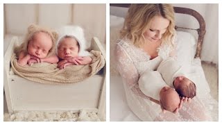 MEET THE TWINS amp NEWBORN PHOTOS [upl. by Josephina613]