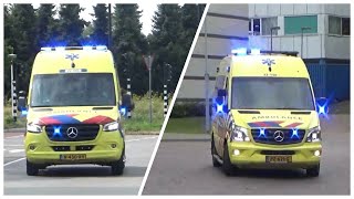 Verschillende Ambulances post EindhovenNoord met spoed naar meldingen in Eindhoven en omstreken [upl. by Moll795]