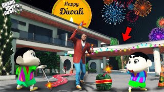 Shinchan Pinchan amp Franklin Celebrate Diwali In GTA 5 [upl. by Kerekes]