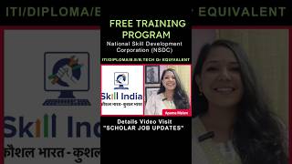 Skill India Free Training ITIDiplomaBEBTech 2024  PMKVY Free Training Program 2024  shorts [upl. by Ehtylb25]