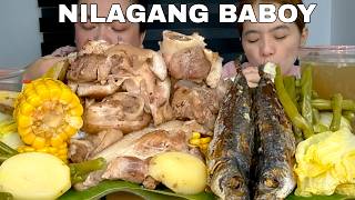 NILAGANG BABOY AT PRITONG GALUNGGONG  MUKBANG PHILIPPINES  PINOY MUKBANG [upl. by Ahouh327]