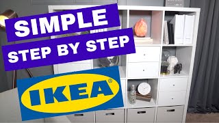 IKEA KALLAX Shelf How To Assemble Fast Step by Step 2019 [upl. by Yemirej]