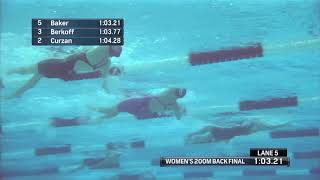 Katharine Berkoff FULL 100 Back 4855 Post Race Interview [upl. by Rudie]