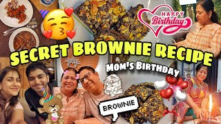 Secret Walnut Brownie Recipe 🤎 Moms Birthday  Butter Chicken Veg Crispy Birthday Party 🥰 [upl. by Crellen742]