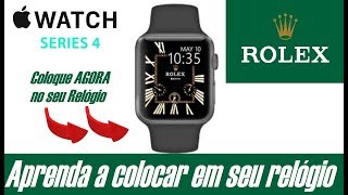 ⌚️INSTALE um mostrador ROLEX de graça no Apple Watch [upl. by Charissa]