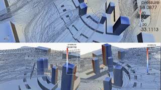 External aerodynamics in the urban environment air flow and pressures [upl. by Yrrag]