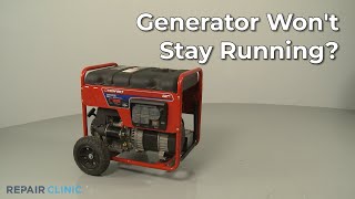 Top Reasons Generator Wont Stay Running — Generator Troubleshooting [upl. by Maurie]