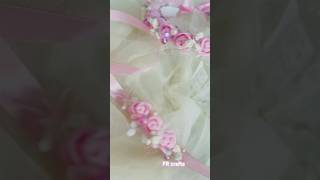 Tiara amp corsage  foam flower song love music tamil lovesong handmade pearlstone diy shorts [upl. by Sachi]