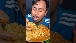 Basmati Rice amp Gravy Eating mukbang asmr shortvideo reelsvideo short reels food eating [upl. by Oiludbo]