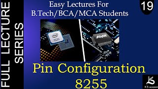 Pin Configuration Of 8255  Microprocessor And Microcontroller  BTech  Lect 19 [upl. by Cyndi]