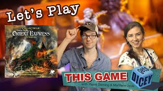 Lets Play Horror on the Orient Express Board Game  This Game Gets Dicey [upl. by Enorej795]