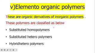 CopolymersCHEM401Inorganic copolymersBScIV [upl. by Afinom]