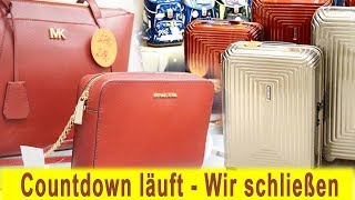 Taschen Koffer günstig kaufen Der Countdown läuft Offermann schließt in Aachen [upl. by Eleanor]