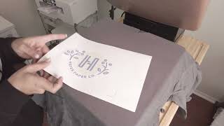 How To Use Printable White Heat Transfer Paper For Dark Fabrics  By Hayes Paper Co® [upl. by Amorete]