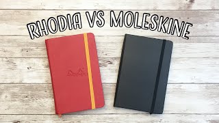 Rhodia vs Moleskine Pocket Notebook  Rhodiarama  Moleskine Art Sketchbook [upl. by Mccollum]