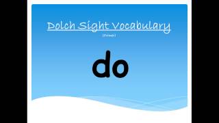 Dolch Sight Words Primer I [upl. by Anwaf]