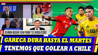 PRENSA COLOMBIANA DE ESPN HABLÁ DE CHILE Y LO DIFICIL QUE SERA EL PARTIDO EN BARRANQUILLA [upl. by Phillada209]