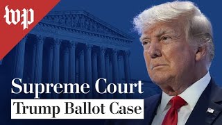 Supreme Court hears oral arguments in Trump ballot access case  28 FULL LIVE STREAM [upl. by Meill]