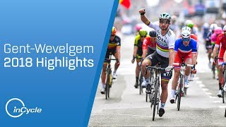 GentWevelgem 2018  Full Race Highlights  inCycle [upl. by Aneahs]