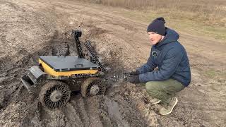 Безповітряні шини для бездоріжжя від ALua для UGV SirkoS1 [upl. by Eirrok]