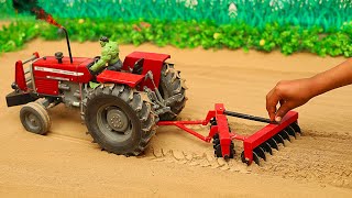 Top DIY tractor making  mini mf 385 tractor on disc plow machine  tractor videos  mini Star [upl. by Neiluj17]