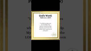 God’s Word Psalm 12112 Subscribe Now InspirationsByGodMinistry [upl. by Nerrag]