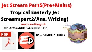 Jet Stream Part 5Tropical Easterly Jet Stream Part2answer writing [upl. by Fadiman]