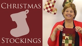 Make a Quilted Christmas Stocking with Jenny of Missouri Star Video Tutorial [upl. by Allcot]