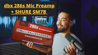 DBX 286s Mic Preamp With Shure SM7B Mic [upl. by Solram]