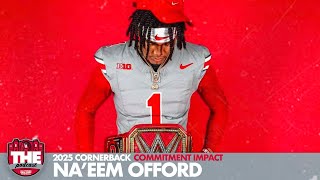 Naeem Offord Ohio State impact as fivestar cornerback commits to Buckeyes fastrising 2025 class [upl. by Arocal]