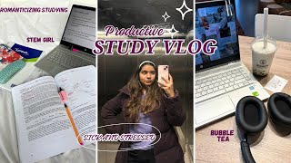 STUDY VLOG  Romanticizing studying📚 productive weekend pulling an allnighter WUR🧋 [upl. by Nurat817]