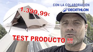 Tienda de campaña tipi 5 personas polialgodón Quechua Tepee 52 review completa Decathlon [upl. by Laubin]