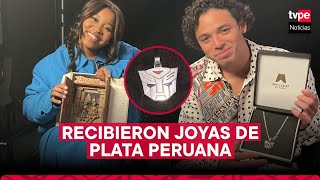 Transformers actores y equipo de producción de la película recibieron joyas de plata peruana [upl. by Boys]