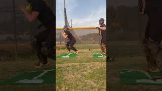 Softball Catchers Tdrill Session Building proper feel with footwork and body control [upl. by Neelat]