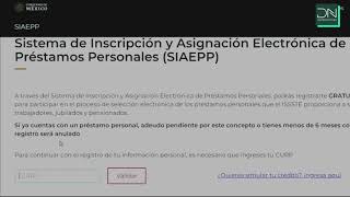 Tutorial para sorteo electrónico de préstamos ISSSTE 2020 [upl. by Dnalram]