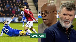 Its clever  Roy Keane and Ian Wright on Bruno Fernandes penalty decision  ITV Sport [upl. by Ierna]