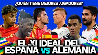 RODRI vs KROOS NICO WILLIAMS vs MUSIALA EL ONCE IDEAL ENTRE ESPAÑA Y ALEMANIA EUROCOPA 2024 [upl. by Koblas625]