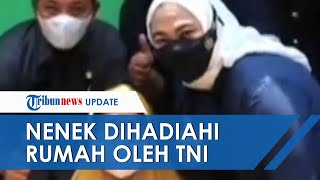 Tangis Bahagia Nenek Rasem Janda Tua Pejuang Kemerdekaan yang Dihadiahi Rumah Baru oleh TNI [upl. by Mischa821]