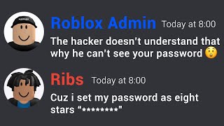 ROBLOX Password Secrets EXPOSED [upl. by Drooff673]