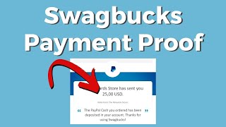 Swagbucks Payment Proof See How to Redeem Swagbucks Live [upl. by Llib692]